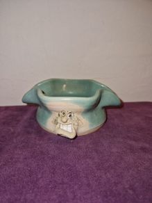 Irish Stoneware face ashtray