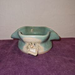 Irish Stoneware face ashtray