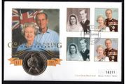 1997 England Golden Wedding Anniversary UK5 Crown First Day Covery (PNC)