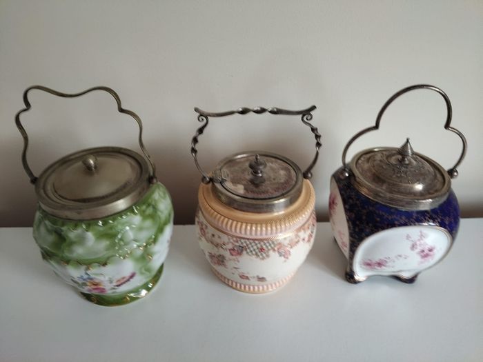 Very old biscuits barrels