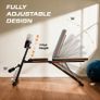 _Weight Bench Adjustable, All-in-One Durable Gym Bench for Full Body Workout, Weight Up to 350kg, Foldable Exercise Bench with 7 Back Positions, 7 Heights, Two Exercise Band, Upgrade Version Image 4
