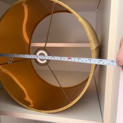 large gold drum lamp shade