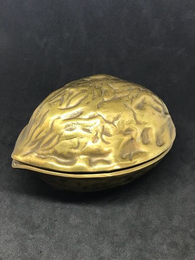 Vintage Brass Walnut Shaped Nut Cracker