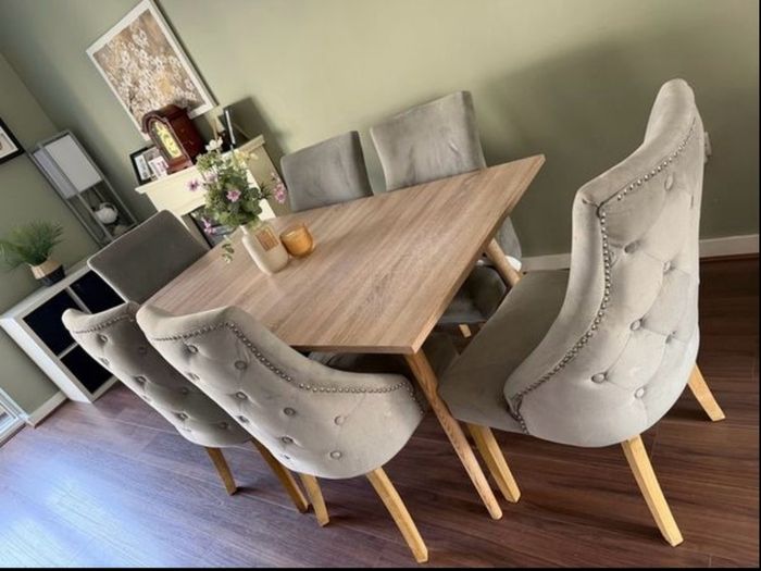dining table and chairs