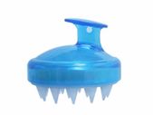 Silicone Scalp Brush Shower Shampoo Massage Comb Hair Washing Massager - BLUE