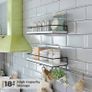 FREE EXPRESS SHIPPING White Floating Shelves Wall Mounted Set of 2 With 18kg Weight Capacity, Hanging Wall shelves for Bedroom, Kitchen, Bathroom, Living Room, Home Office, Storage Organiser Image 7