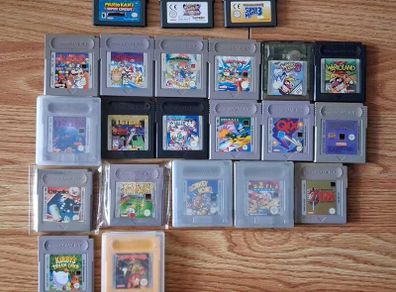 12 Gameboy Games/Cartridges