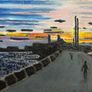 Poolbeg towers dusk scene Image 2