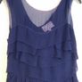 Fran & Jane chiffon navy blue occasion dress Image 3
