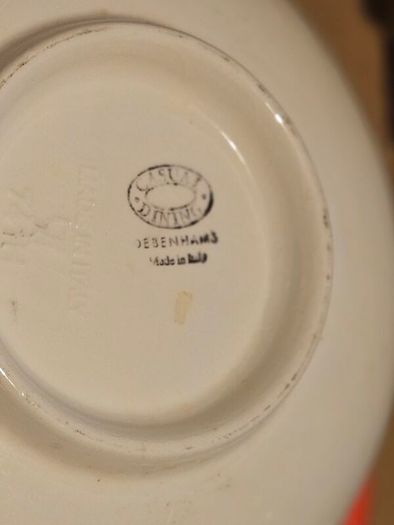 Large Serving Bowl and Plate