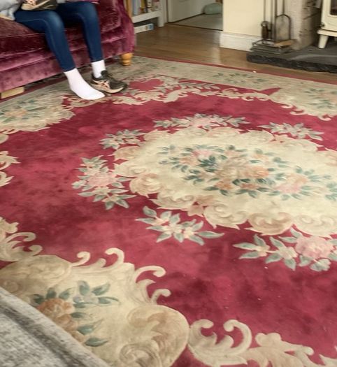 vintage pure wool rug