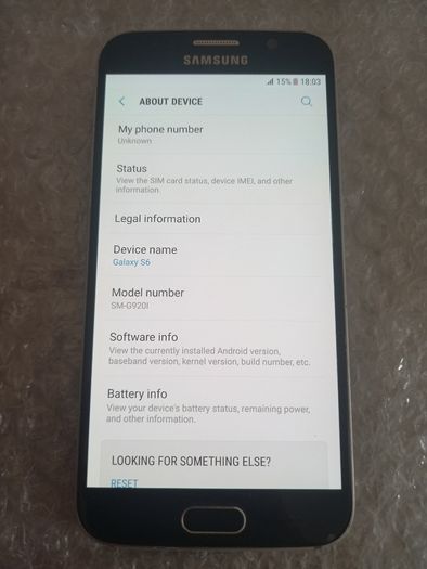 Samsung Galaxy smartphone - cracked screen