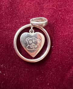 Tatty Teddy Sterling Silver Heart Pendant / Charm