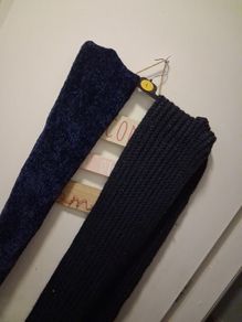 2 navy scarf s