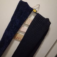2 navy scarf s
