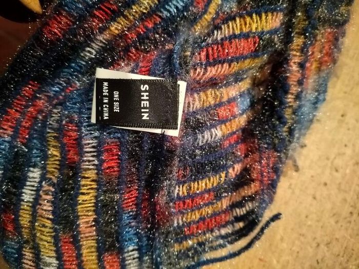 Shein knit,  fuzzy light weight  poncho.