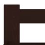 Bed Frame Dark Brown Solid Pine Wood 180x200 cm Image 5