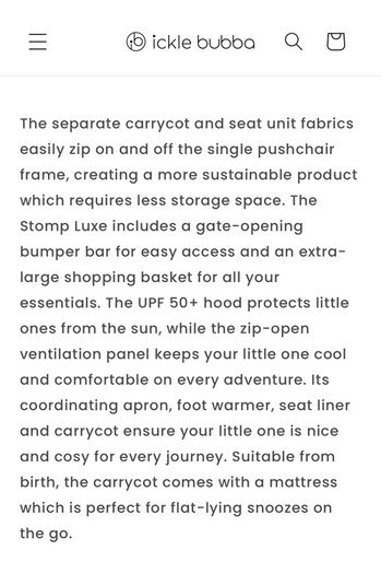 ickle bubba Stomp Travel System 3 in 1