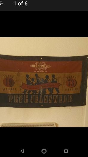 Vintage Pepe Jeans Shop Advertising