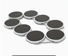 Eight place food turntable