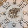 Authentic, vintage Hermes Cuivreries Silk Carre Scarf Image 3
