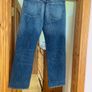 Zara Mid-Waist Straight-Leg Jeans in a gorgeous washed blue denim.  Size 42 UK 14 Image 10