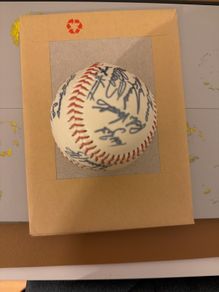 New York Baseball signed