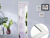 White Full Length Mirror 127x35.5cm Large Wall or Door Mirror for Living Room or Bedroom
