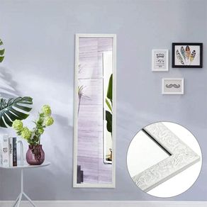 White Full Length Mirror 127x35.5cm Large Wall or Door Mirror for Living Room or Bedroom