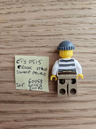 lego cty0515 crook male swamp police, set 60068, 60069,60070