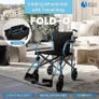 Wheelchair  Folding Transit Wheelchair  Attendant & Transport 57cm Narrow  Comes with Travel Bag  Bio-Lec Mobility Image 2
