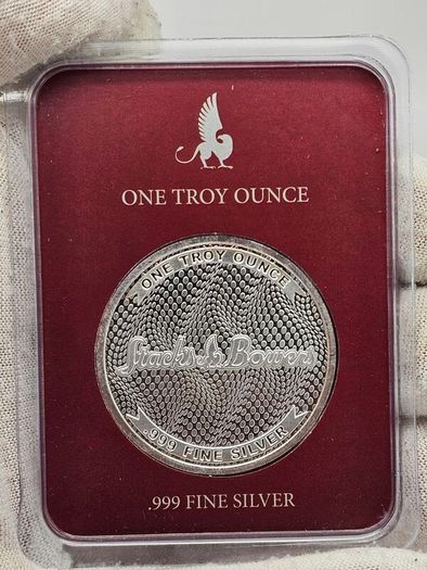Stacks Bowers Galleries 1oz .999 Fine Silver Sealed in Original Holder