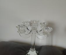 Crystal candle holder