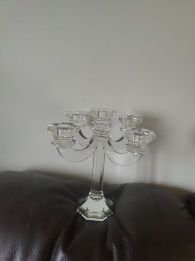 Crystal candle holder