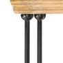 5-Tier Bookshelf 80x35x180 cm Solid Mango Wood and Steel Image 2