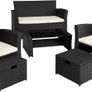 _Poly-rattan Garden / Balcony / Patio Set for 4 Image 5