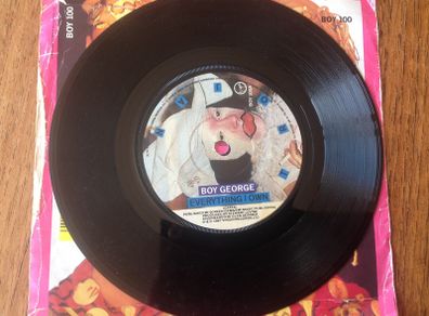 2x 7 Inch Vintage Vinyl Singles - The Drifters, Boy George