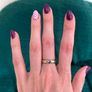 9ct Gold Ring With Blue Gemstone, Size O Image 5