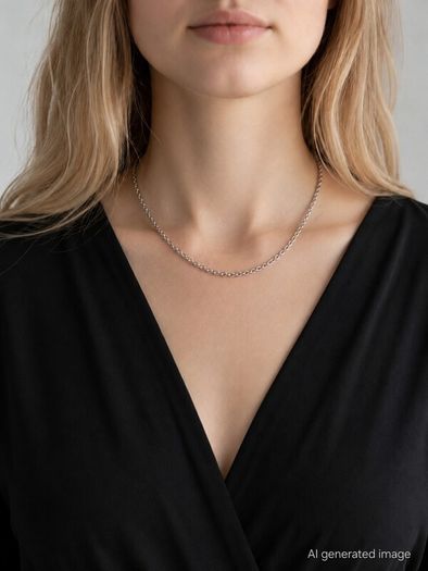 Vintage 925 Sterling Silver Short-Medium Belcher Chain