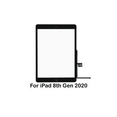 For iPad 10.2" 2020 8th Gen Digitizer Touch Screen Replacement Glass Black New - FHT21IPDLCD