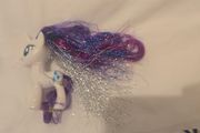 Rarity Glitter Tinsel Brushable 3inch Reboot MLP G4.5 G4 My Little Pony