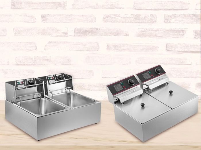 HALF PRICE RRP 260 euro 5kw 12L 220v Commercial Electric Deep Fryers 12L for Fast Food Restaurant Fried Chicken Stands Frying Chips French Fries Pork Chops