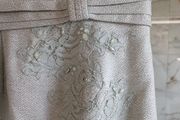 Boutique occasion dress rhinestones Spain designer Gema Nicolas Barcelona bridal size 10 38 for wedding confirmation communion Sage