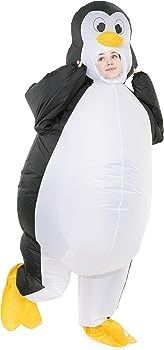 Inflatable Costume Penguin Air Blow-up Deluxe Halloween Costume - Adult Size