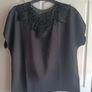 Light Blue and Black Short Sleeve Tops Image 5