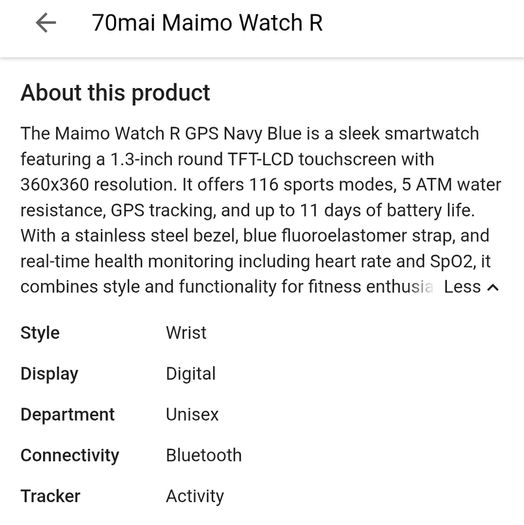 Maimo smartwatch