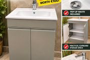Deann 600 floorstanding unit with tap and waste