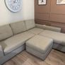 Couch with chaise and foot stool Image 6
