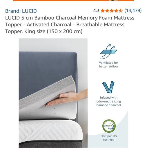 memory foam mattress topper