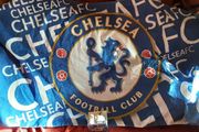 Chelsea flag and money box, nice birthday gift